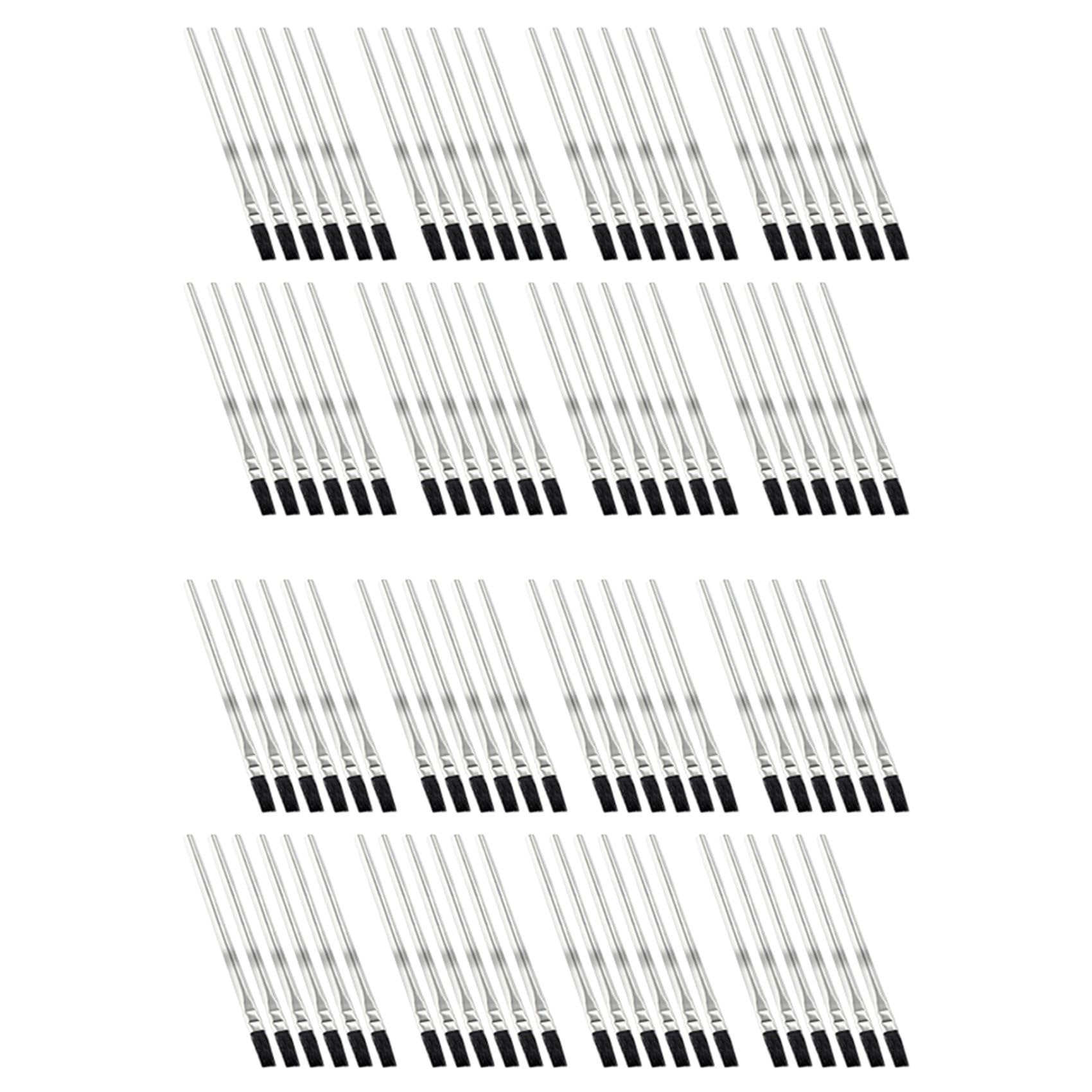Pagjhrfjg As Shown Acid Brushes - 96 Count 3/8 Inch Horsehair Acid Flux Brushes, Disposable Glue Brushes For Woodworking, Epoxy Brushes