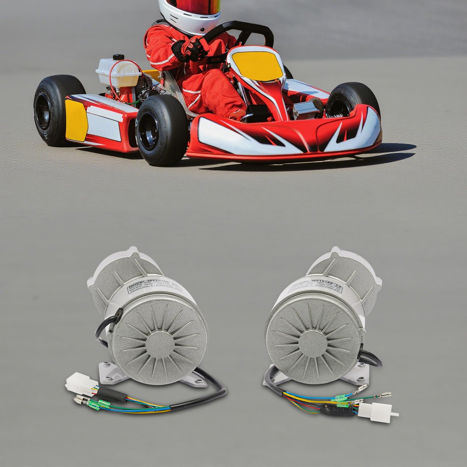 Motoriduttore brushless da 350 W, 24 V CC, 2 pezzi, motore elettrico da 330 giri/min, con regolatore di velocità e manopola del gas di retromarcia a tre marce, set di motore 15 A, per tosaerba