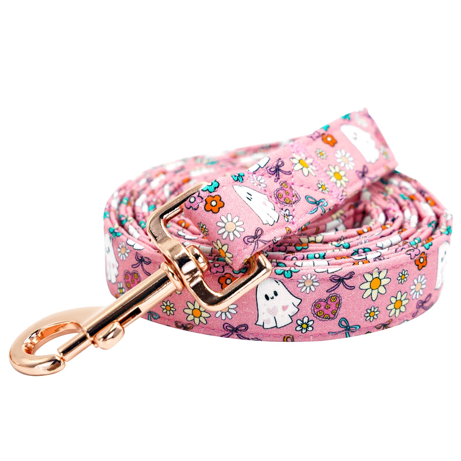 Elegant little tail Dog Leash, Halloween Pet Leashes Ghosts Female or Male Durable Cotton Leash Soft Handle Pet Puppy Leashes for Small Medium Large Dogs — image 1