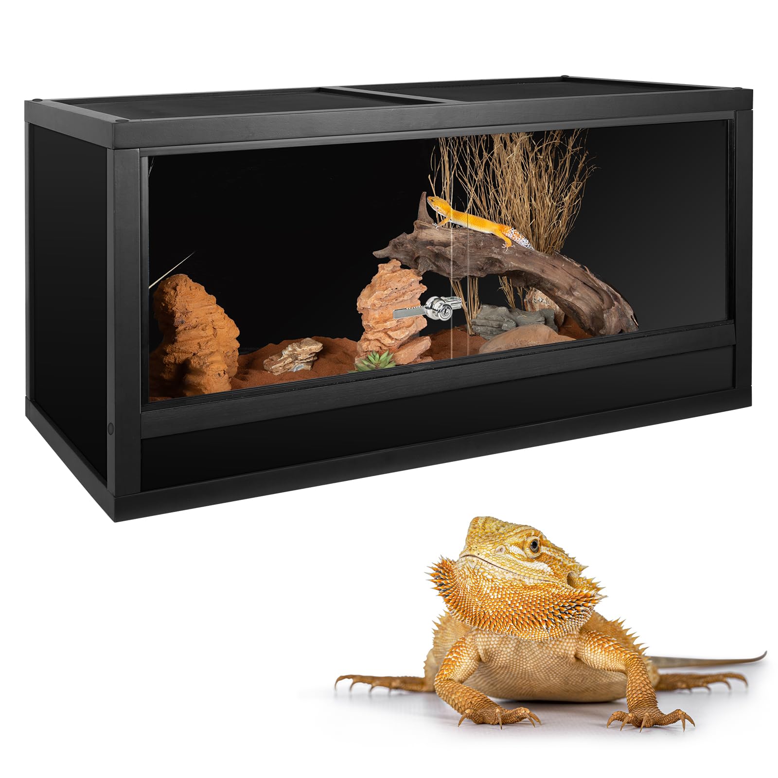 ペット用品 【新品 即納】飼育用ケージ 爬虫類 木製 爬虫類ケージ