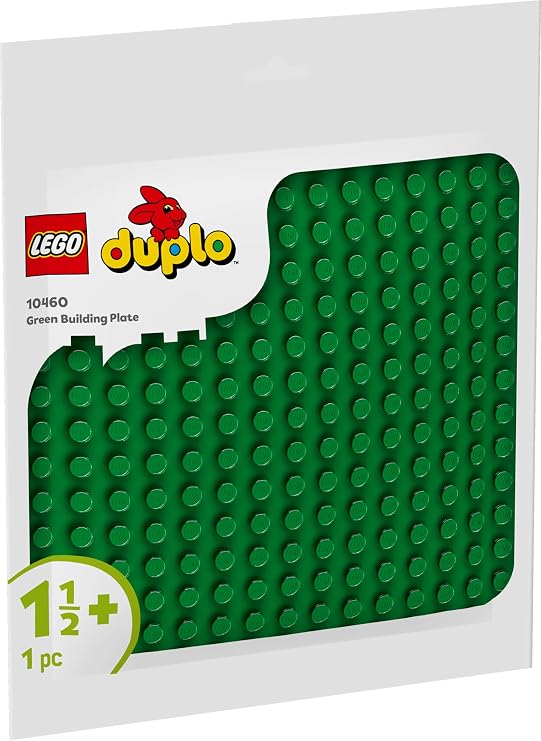 LEGO DUPLO Classic Green Production Plate 10460-18 Months and Above Exhibition Ground Promoting Creative Games for Children (1 Piece)