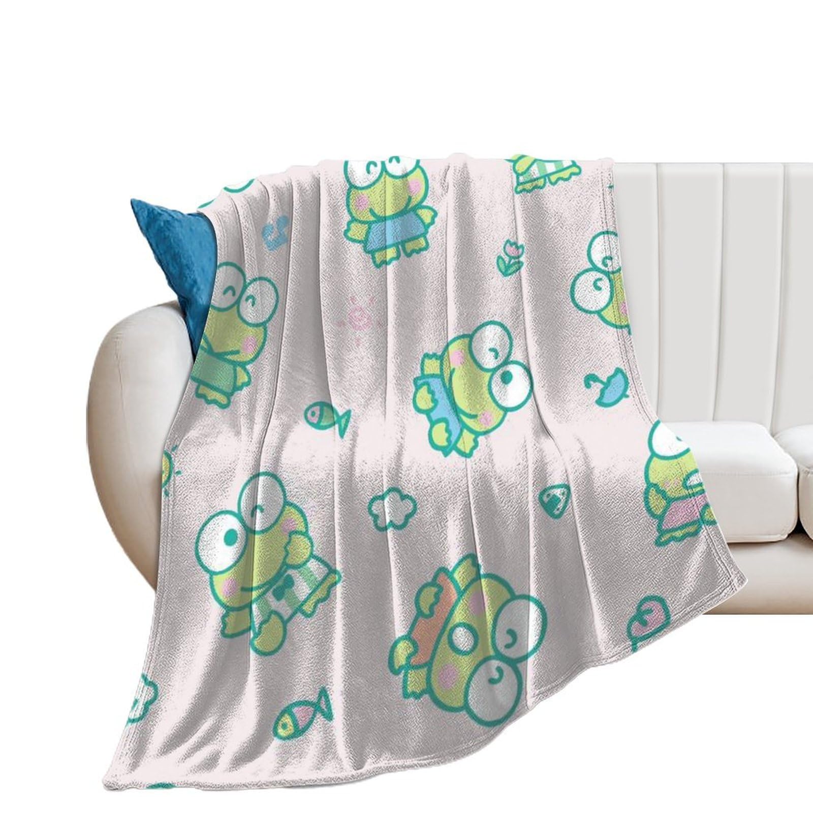 Amazon｜けろけろけろっぴ ブランケット 大判 キャンプ ブランケット