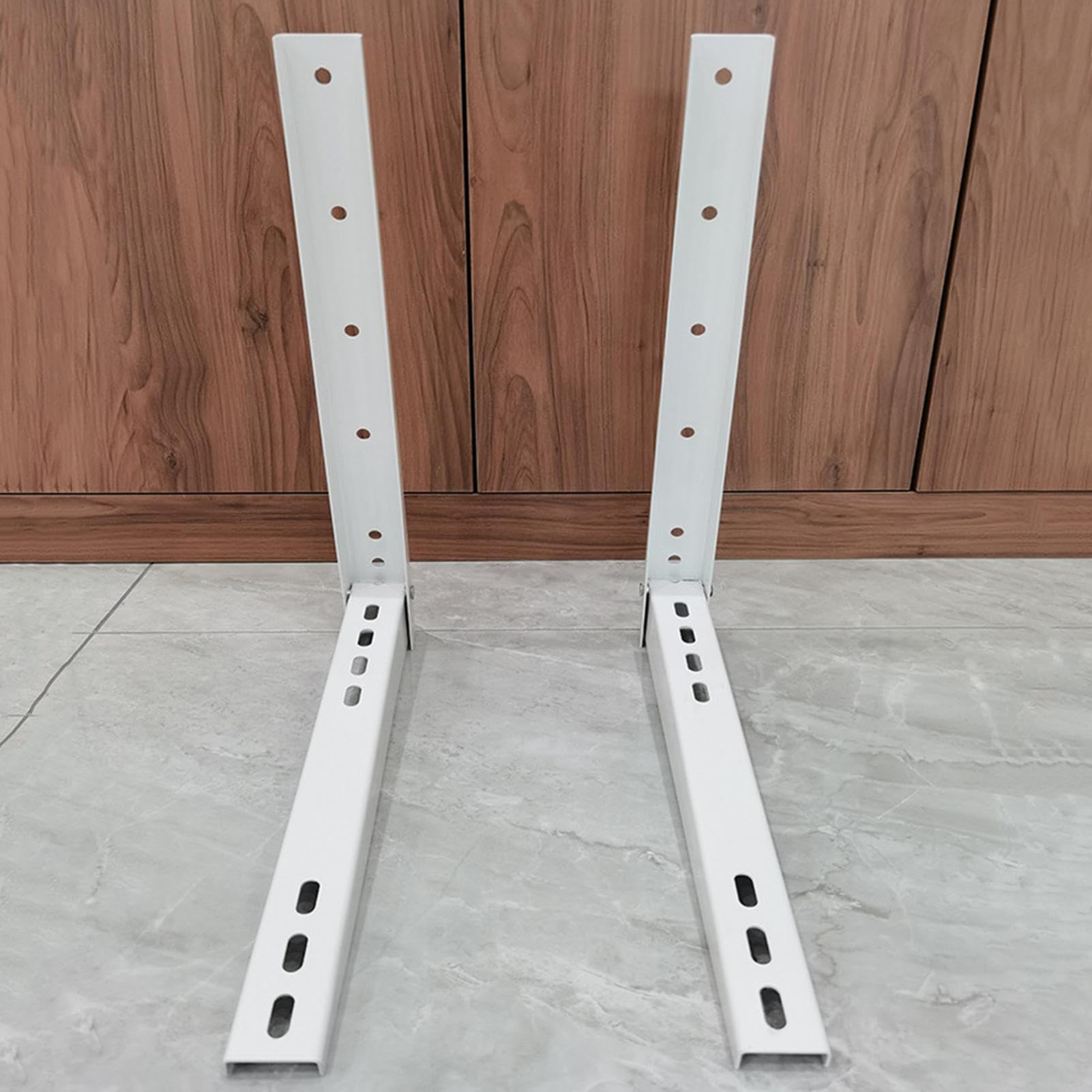 Mini Split Wandhalterung Klimaanlage | Klimagerät Aussengerät Halterung | Verzinkter Stahl | 35x45cm Universelle Konsole Für 7000-15000 BTU Split Klimaanlagen | Montage Set Zubehör Weiß