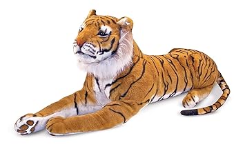 Stuffed Tiger Animal Toy, Brown (47 cm)