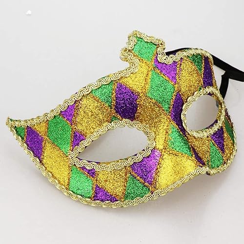 Miniatura 3 de Coddsmz Máscara veneciana para fiesta de máscaras, accesorio para disfraz de Halloween y Mardi Gras