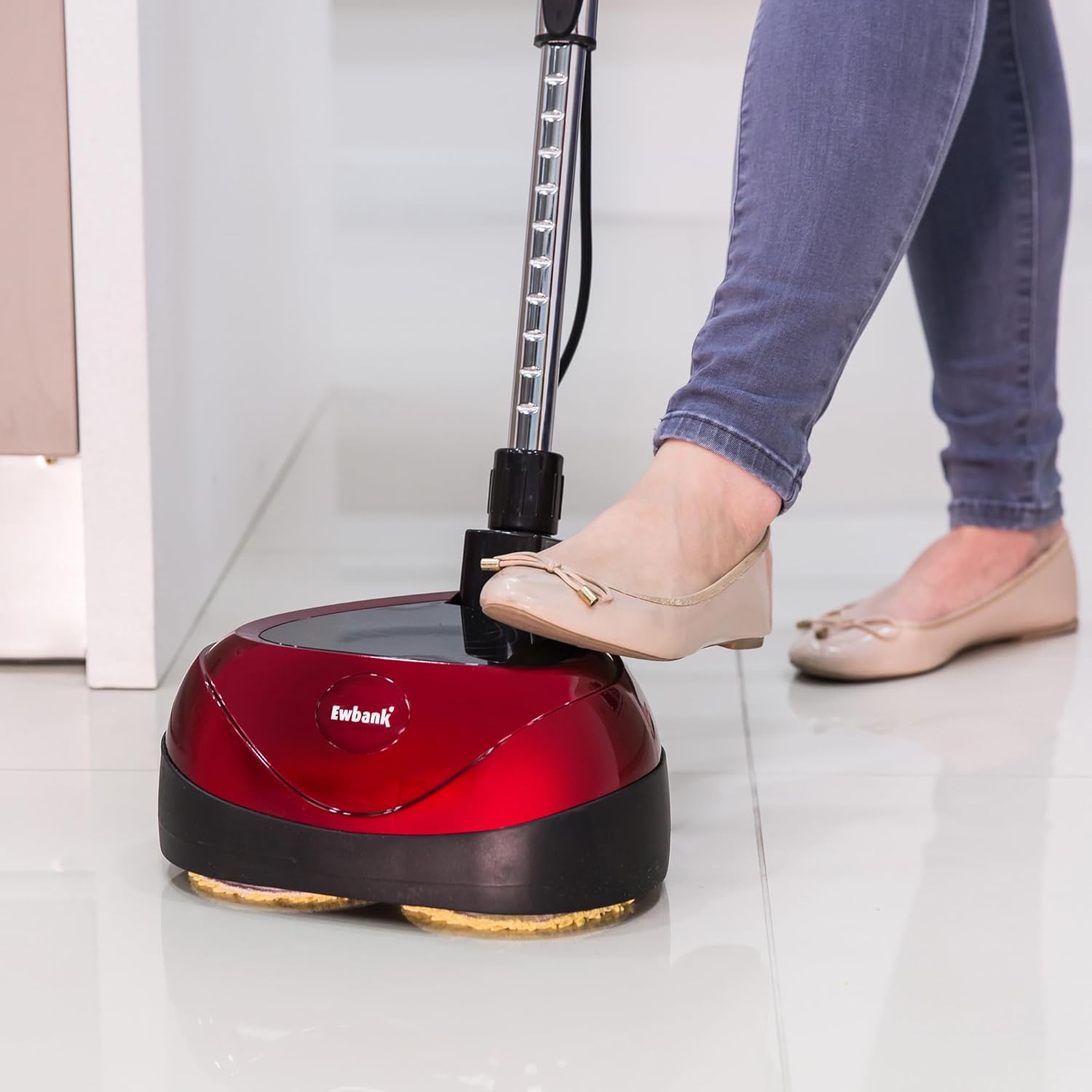 Ewbank EP170 Complete Floor Cleaner, Washer, Scrubber, Scourer, and Polisher, Interchangeable Brushes and Pads, 2200 rpm
