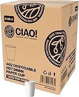 Vista 35 de CIAO! - Vaso para café con tapa de sorbo de cúpula negra, 10-24 onzas (90mm), 1000