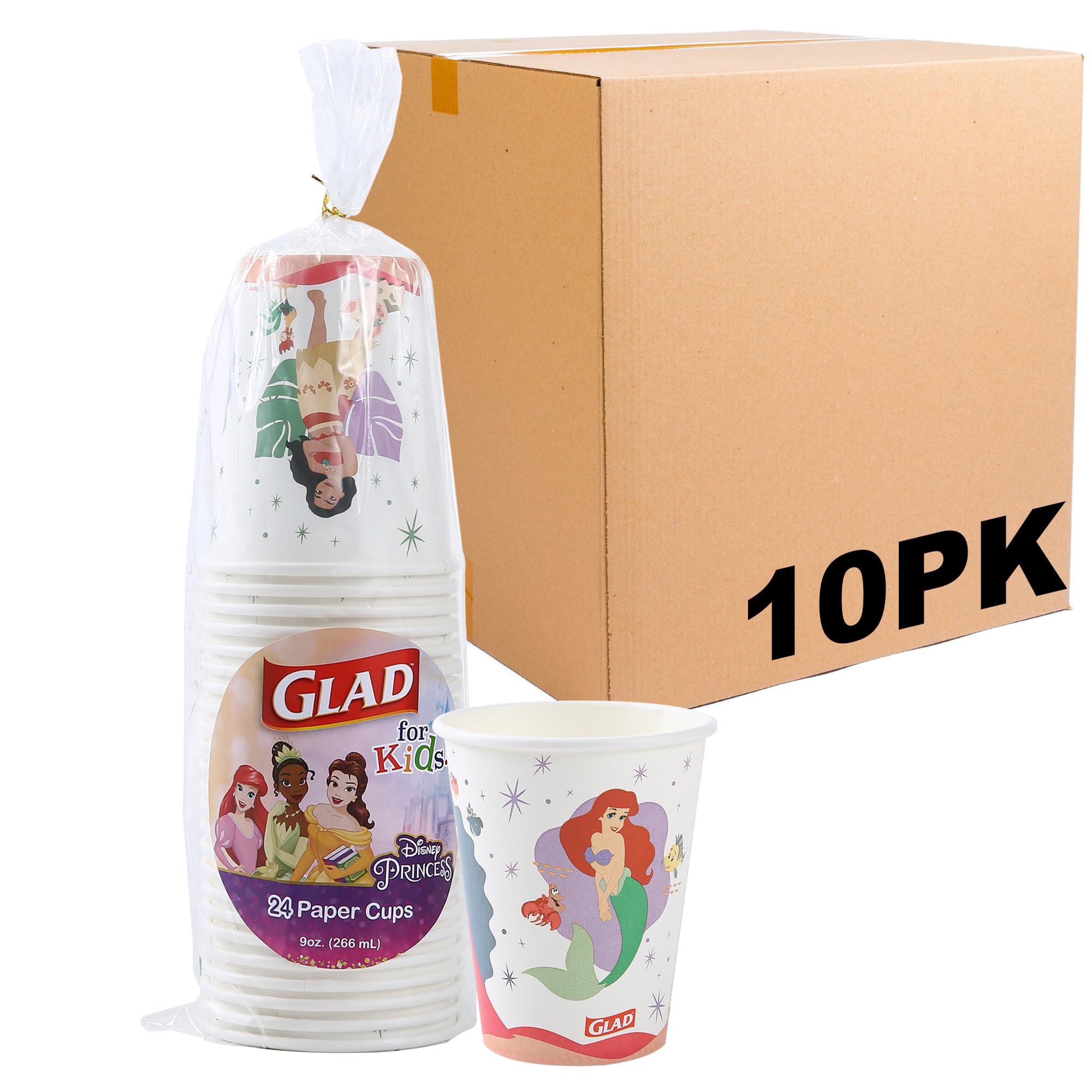 Pila De Tazas De Papel Seis Vasos De Papel Desechables Hechos De Cartón