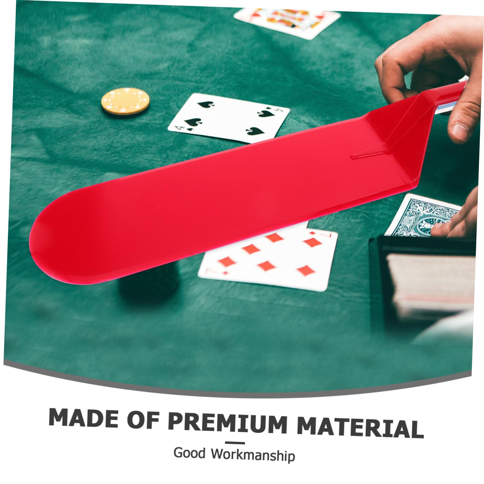 Abaodam 2st Spielkartenschaufel Desktop-kartenhändler Pokerkartenschaufel Aus Kunststoff Desktop-kartenschaufel Pokerkarten-versorgung Multifunktions-kartenschaufel Plastik Rosy