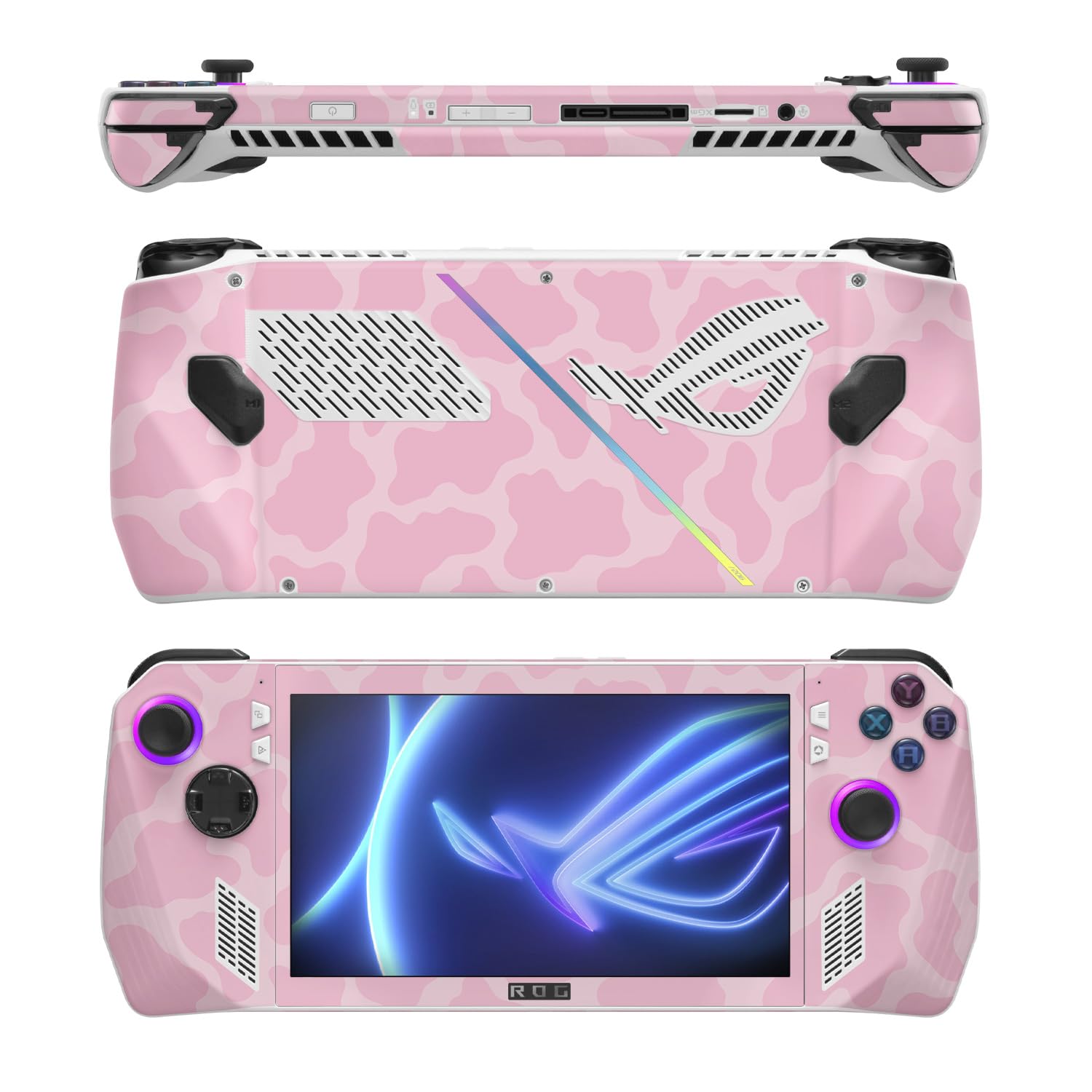 MightySkins Skin Compatible with Asus ROG Ally - Pink Giraffe | Protective, Durable, and Unique Vinyl Decal wrap Cover | Easy to Apply, Remove, and Change Styles