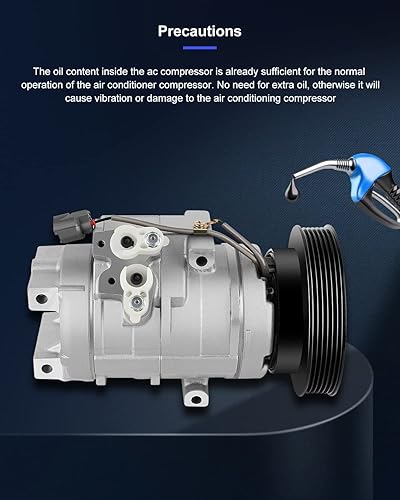 Miniatura 7 de ECCPP Bomba de compresor de CA 2001-2002 compatible para A-cura MDX 1999-2004 para H-onda Odyssey Pilot 3.5L CO 29000C AC Compressor