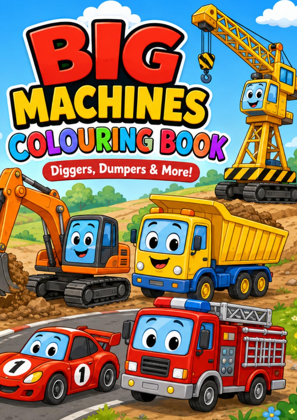 Big Machines Colouring Book