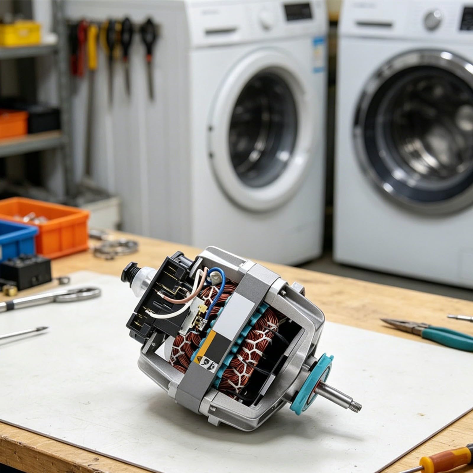 Conjunto de motor de secadora para WP279787 W10250900 W10396029, motor de accionamiento de 120 V con polea, pieza de repuesto fácil de instalar para restaurar la eficiencia de secado