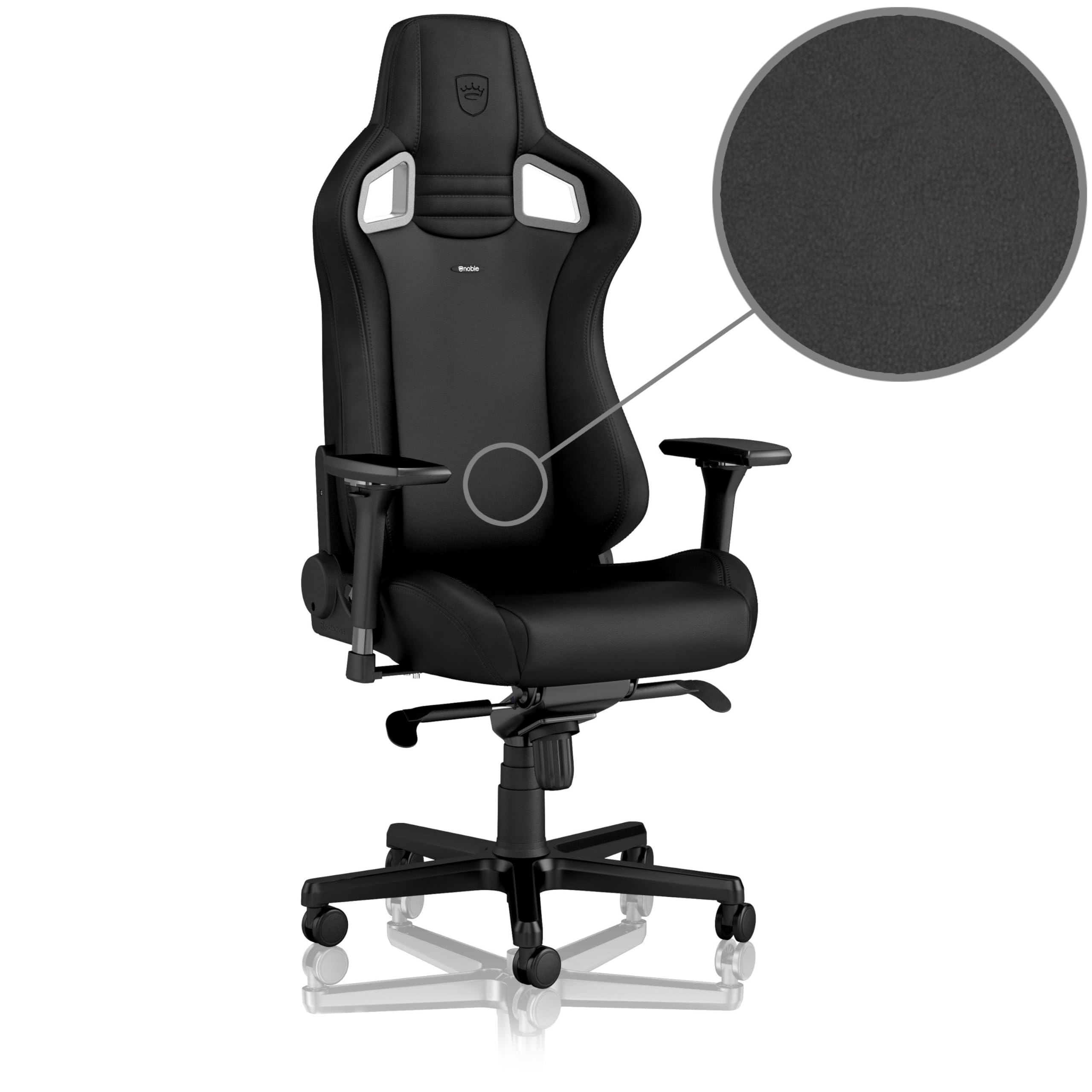 noblechairs Epic Chaise de Gaming - Chaise de Bureau - Cuir Synthétique PU - Êdition Noire