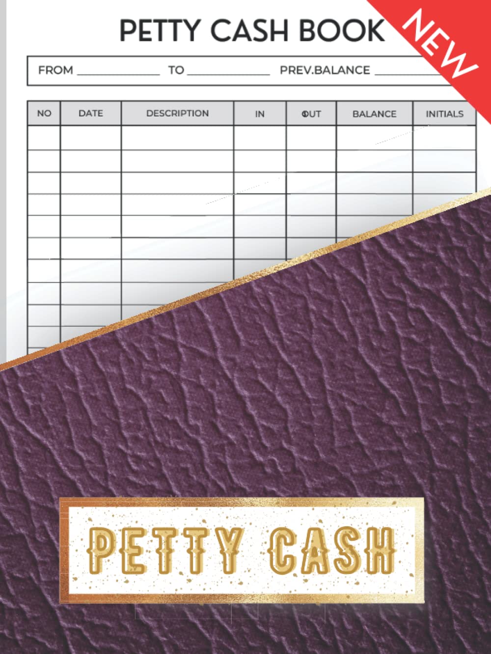 Petty Cash Book: A4 Business Accounts log Book | Money Management Receipt Book | Income and Expenses Log | 7 Column Payment Record Tracker