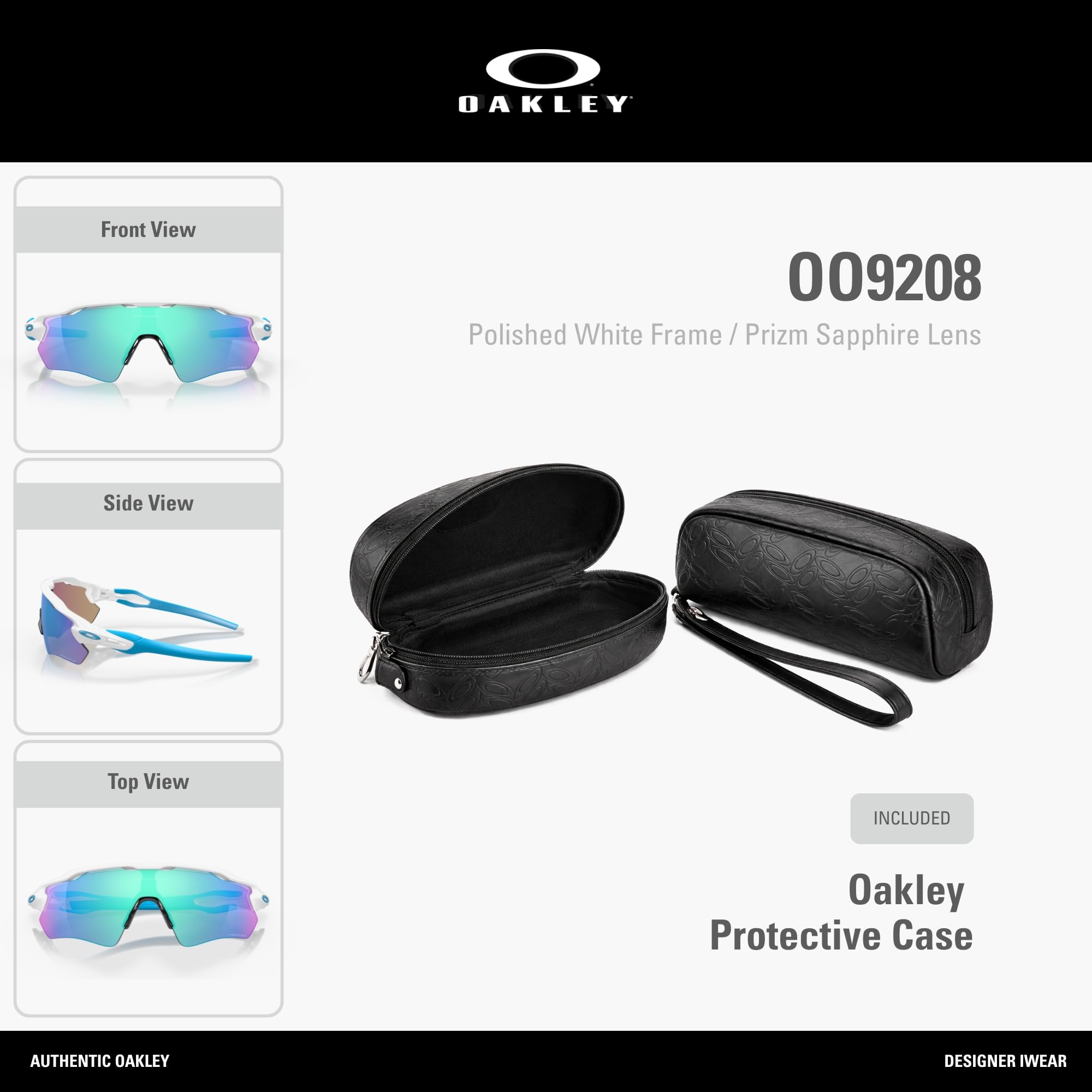 Oakley Radar Ev Path 920857 Occhiali da Sole, Multicolore (Polished White), 40 Uomo