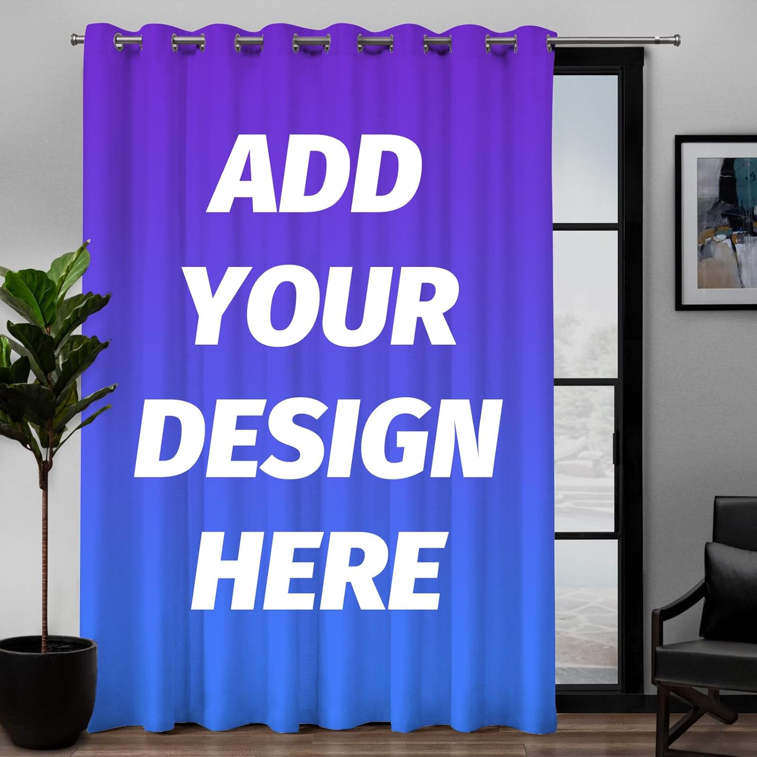 Custom Curtains for Windows Personalized Custom Blackout Curtains Add Text Photo Customized Curtains for Living Room Bedroom Office Home Decor 1 Panel 63W x 45L