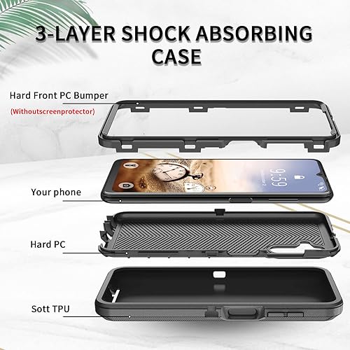 Miniatura 3 de Funda para Galaxy A13, protección contra caídas, resistente a prueba de golpes, militar, funda protectora para teléfono Samsung Galaxy A13 (Galaxy