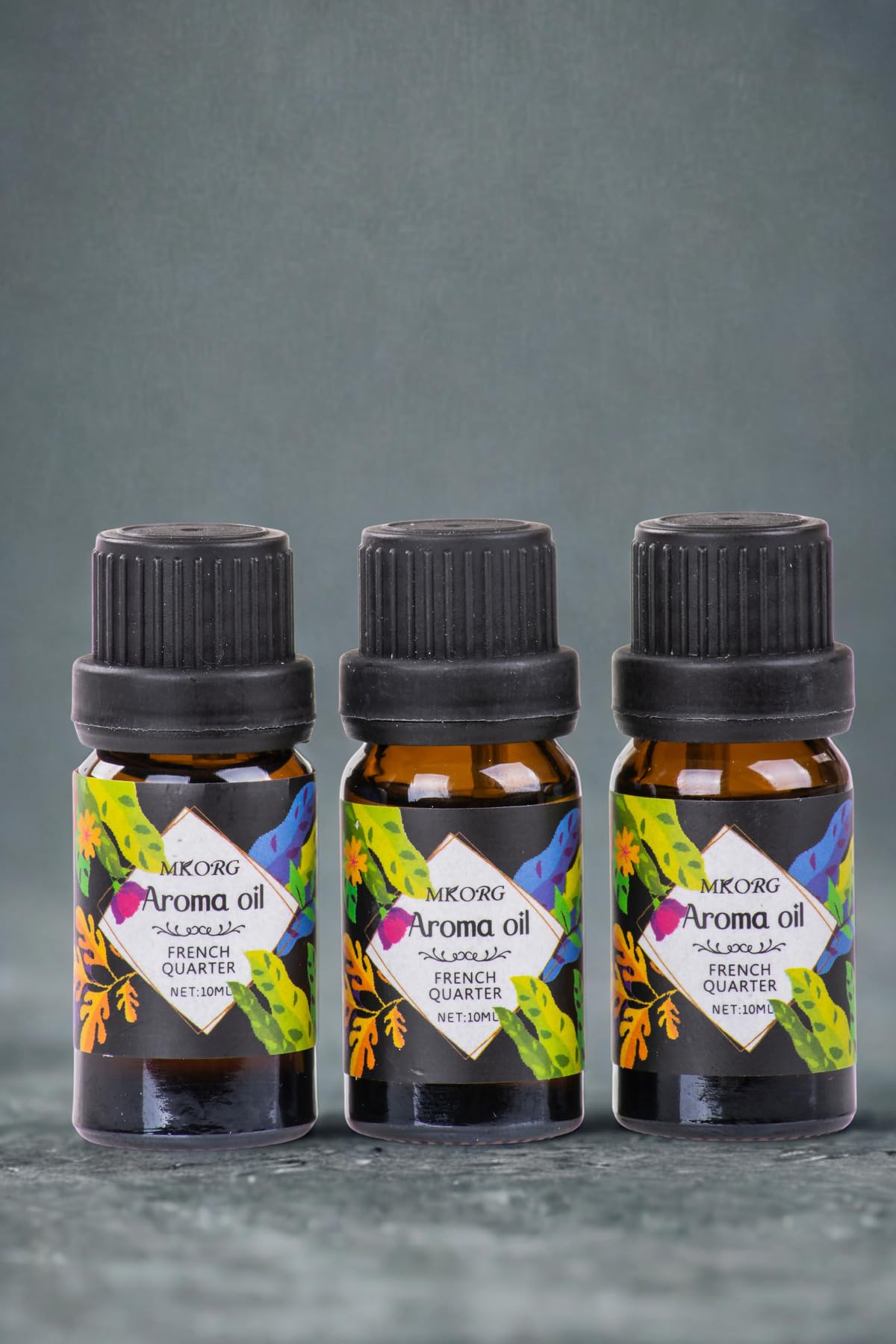 Mukko Home 3’Lü Esansiyel Uçucu Yağ 3X10Ml Frenc Quarter Buhurdanlık Yağı Set, Difüzör, Oda Kokusu