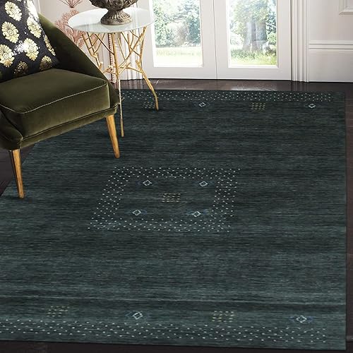 Miniatura 2 de EORC Alfombra para sala de estar y decoración del hogar – Alfombra oriental de lana anudada a mano que proporciona comodidad y belleza para el uso