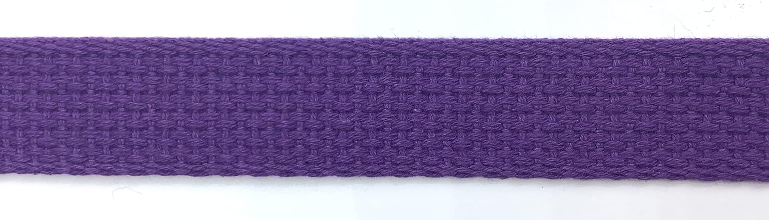 Purple 1 INCH Cotton Webbing 10 Yards