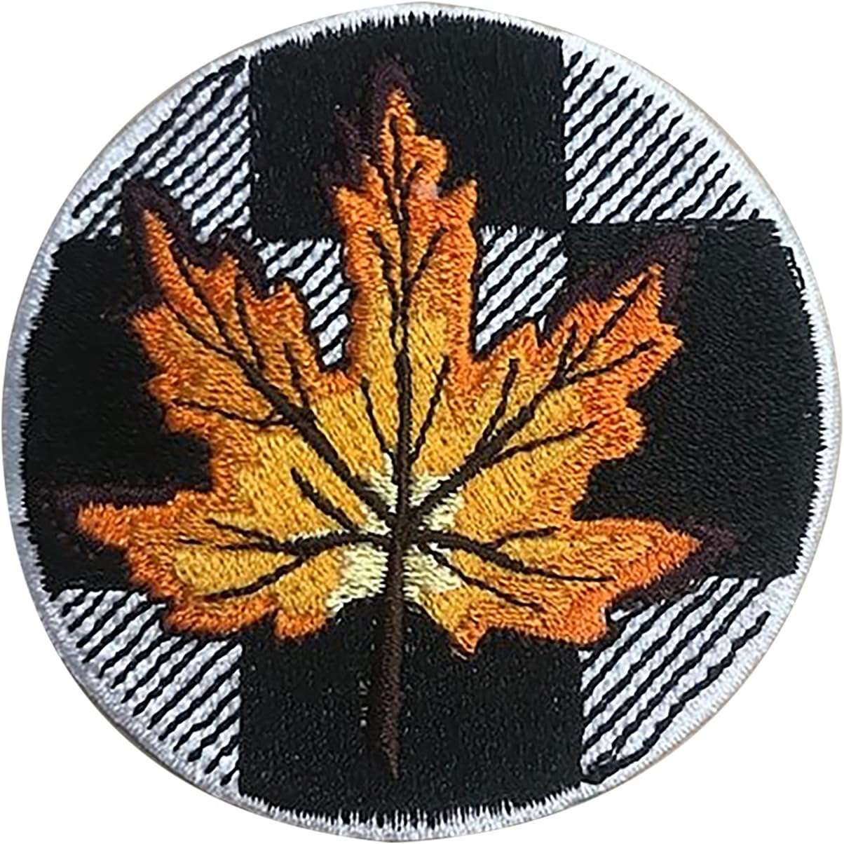 Tervis Made in USA Double Walled Checkerboard Fall Leaf Orange Insulated Tumbler Cup Keeps Drinks Cold & Hot, 16oz Mug, Orange - Image 2