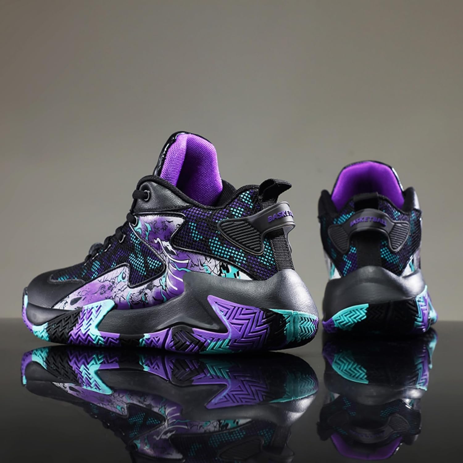 Qiucdzi Womens Basketball Shoes Fashion Sneakers Comfortable Athletic Lightweight Non Slip Outdoor Sport Volleyball Walking Shoes