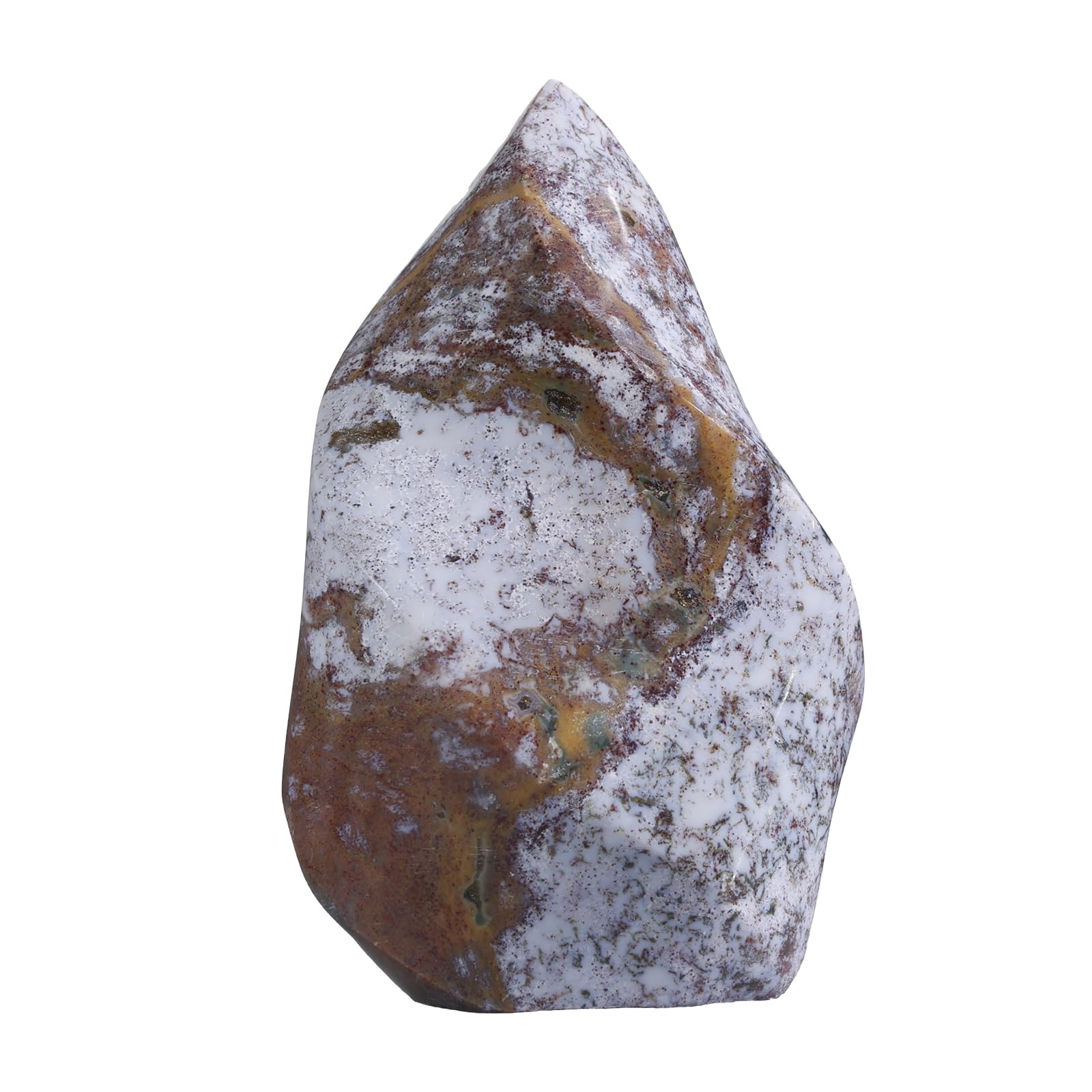 Tour de flamme en jaspe de l'océan, obélisque cristal lithothérapie