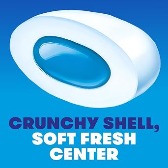 Mentos Gum Big Bottle Curvy, Pure White, 6 Count