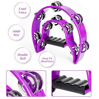 ① ああ 様 tambourine Atlas AP-04R Half Moon Tambourine, Red | Hobgoblin Music USA
