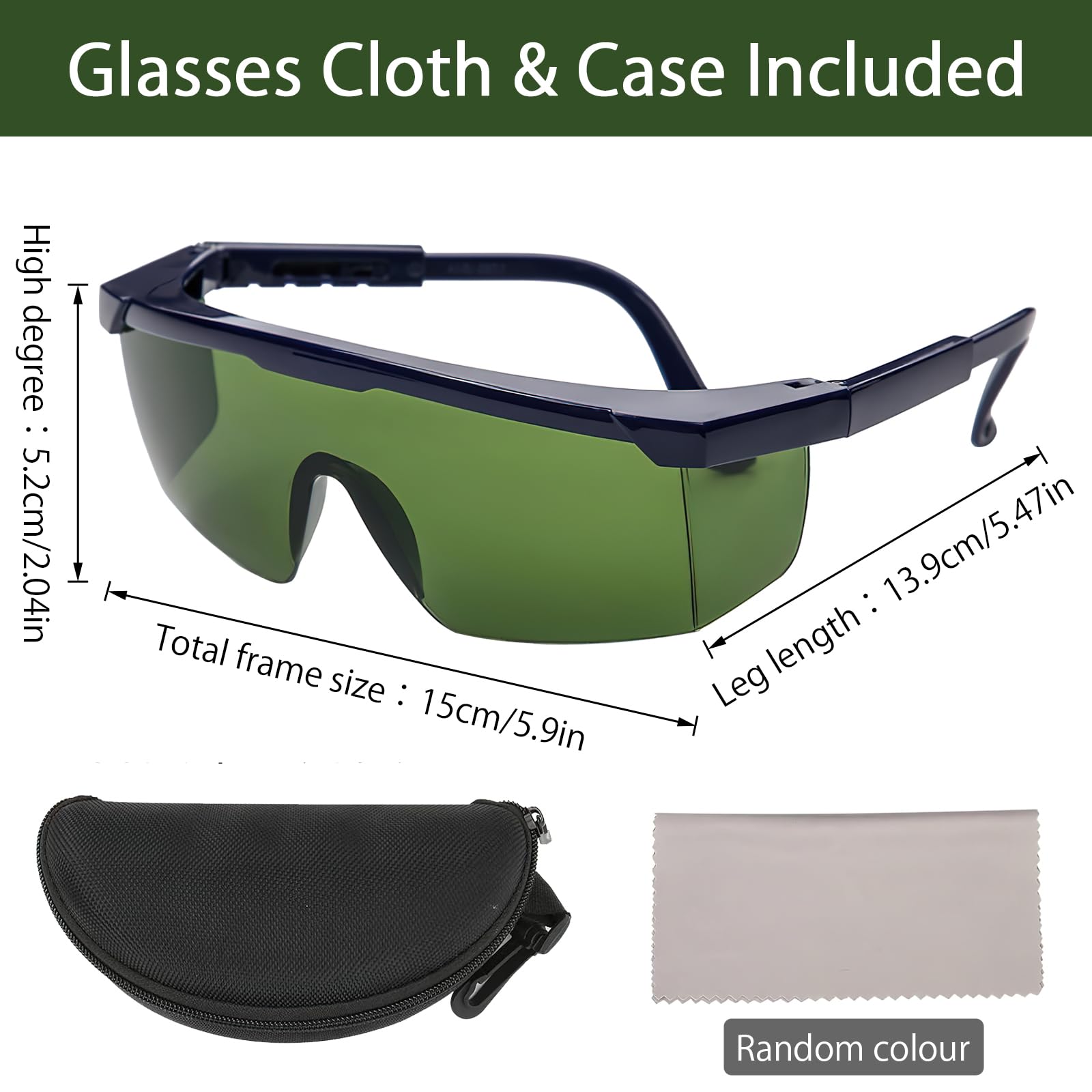 Laserowe okulary ochronne IPL 200 – 2000 nm, IPL do usuwania włosów i ochrony na podczerwień