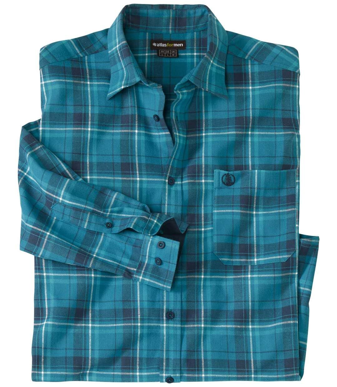 Chemise Flanelle Flag And Anthem - Gris/Noir à Carreaux - Taille L - Homme