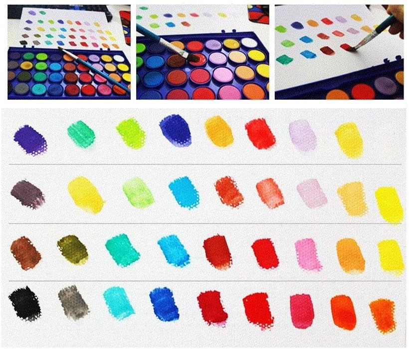 水彩絵の具 固形タイプ セット 画材 多彩 パレット イラスト お絵かき 絵具 人気の定番 水彩絵の具 固形タイプ セット 画材 多彩 パレット イラスト お絵かき 絵具 人気の定番