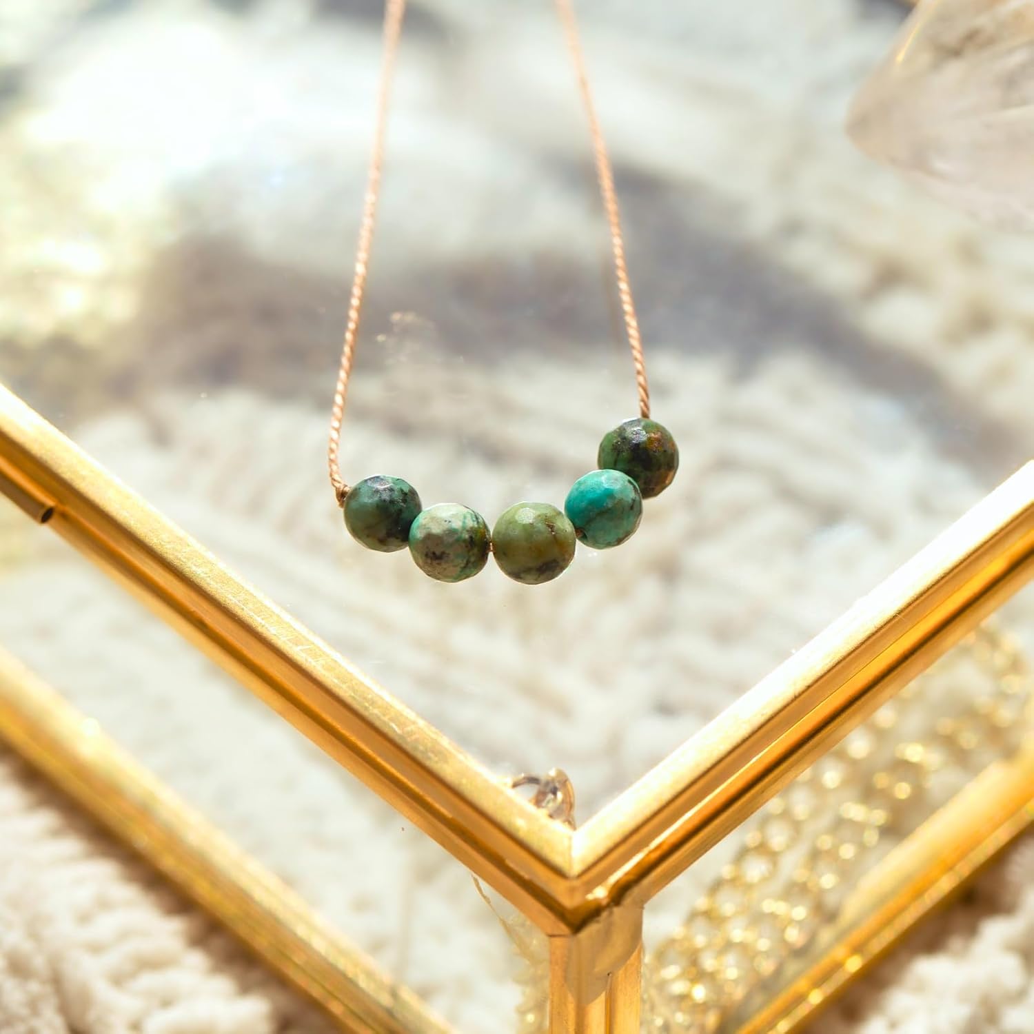 SoulKu Handcrafted Necklace, Inspirational Jewelry With Healing Crystal, Motivation Jewelry For Women, Mom & Sister Gifts, 2" Extender With Lobster Clasp, 16" Nylon Cord - Image 2