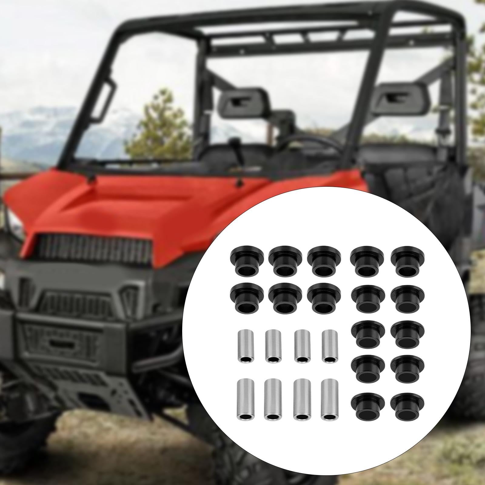 Kit de Bujes de Amortiguador Automotriz Manguitos Delanteros y Traseros Accesorios de Instalación Rápida Repuestos para Reparar Suspensión con