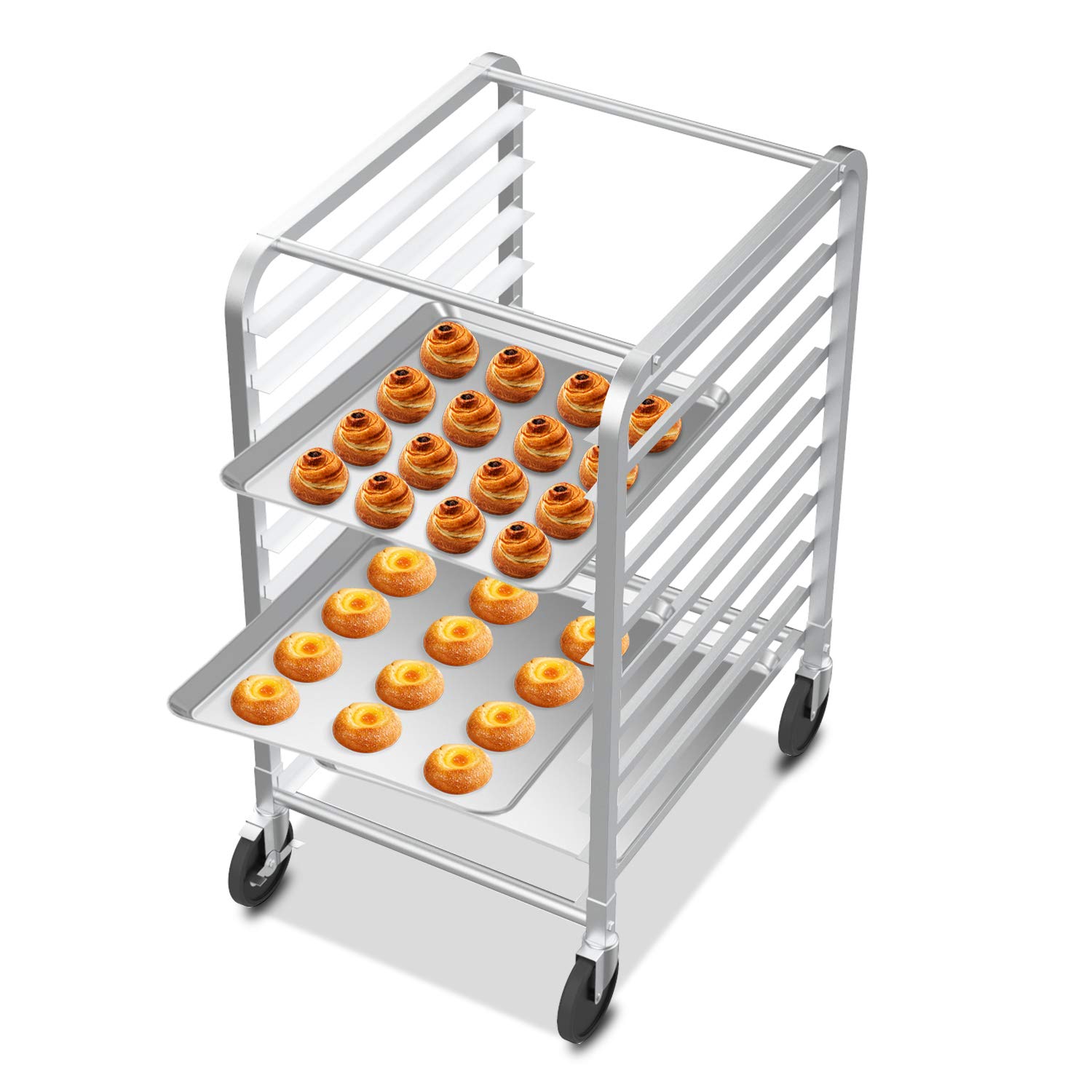 Speed Rack 12-Tier Commercial Baking Rack With Wheels - Stainless Steel ...