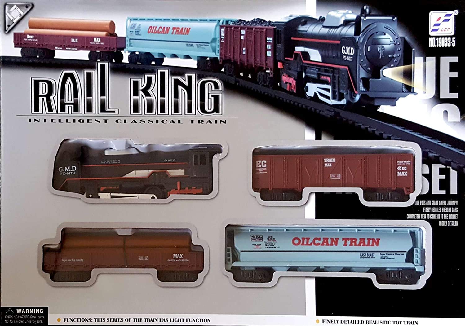 Buy iDream Trader Rail King Classical Train Rail Track Set with Light & Sound 104 cm Track