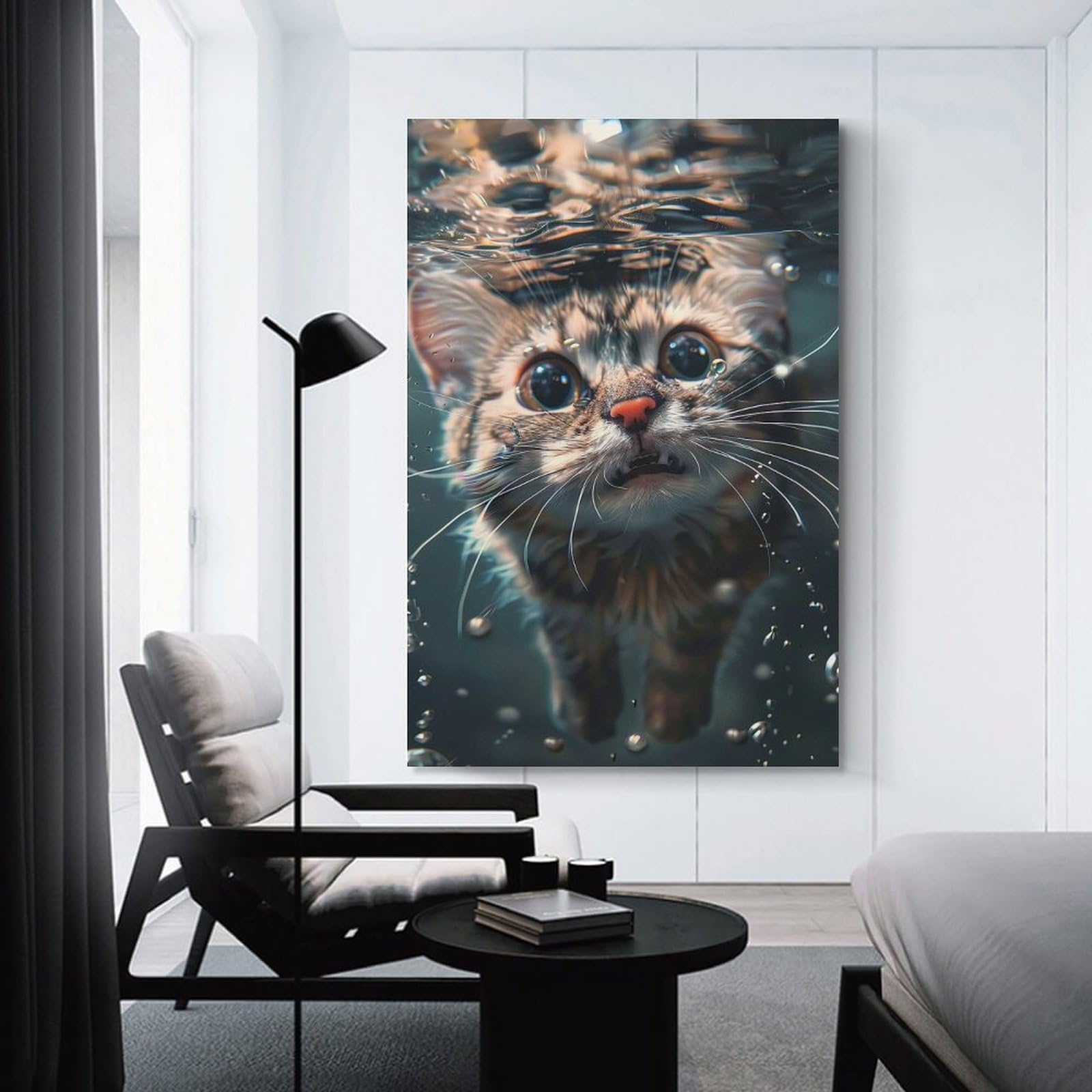 Junmoney Canvas Wall Art Sea Sea, 24x36inch(60x90cm), for Corridors, Hallways Or Apartment Entries, Decorative Canvas Styling for Entry Areas