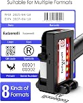 A1 Handheld Inkjet Printer Gun,0.5 Inch Portable Handheld Ink Jet Printer with 42ml Quick-Drying Ink and 4.3" Touchscreen, Inkjet Coding Machine for Expiry Date/Batch Number/Text/Logo/QR Code/Barcode