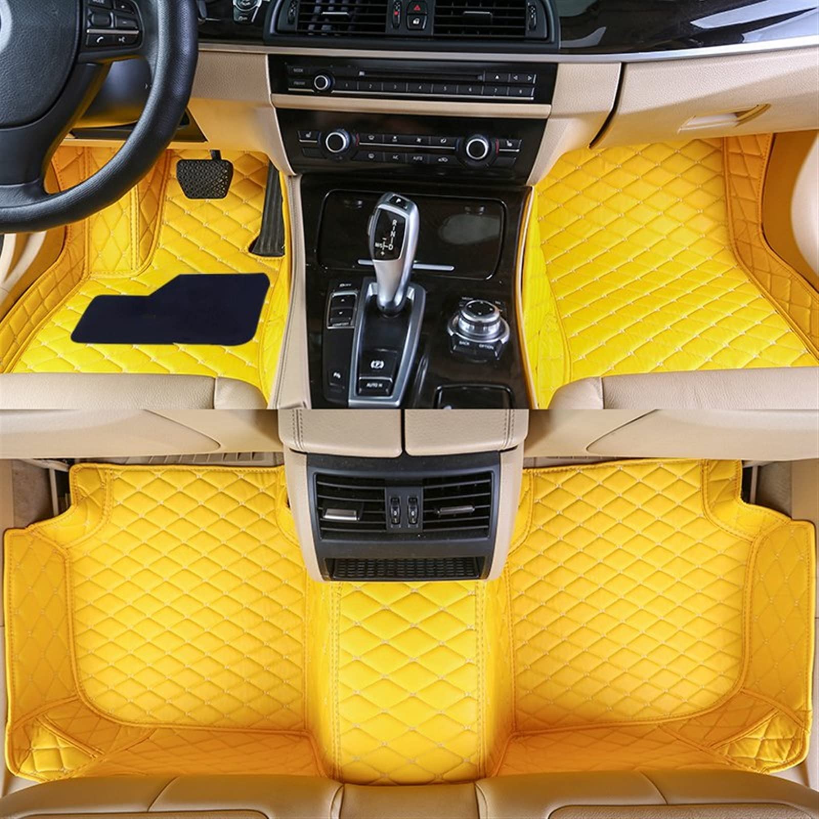 Car Floor Mats Custom Car Floor Mat Auto Accessories Foot Carpet For Mazda For CX-60 For CX60 2022 2023 2023 Car Mats Carpets (Beige : أصفر)