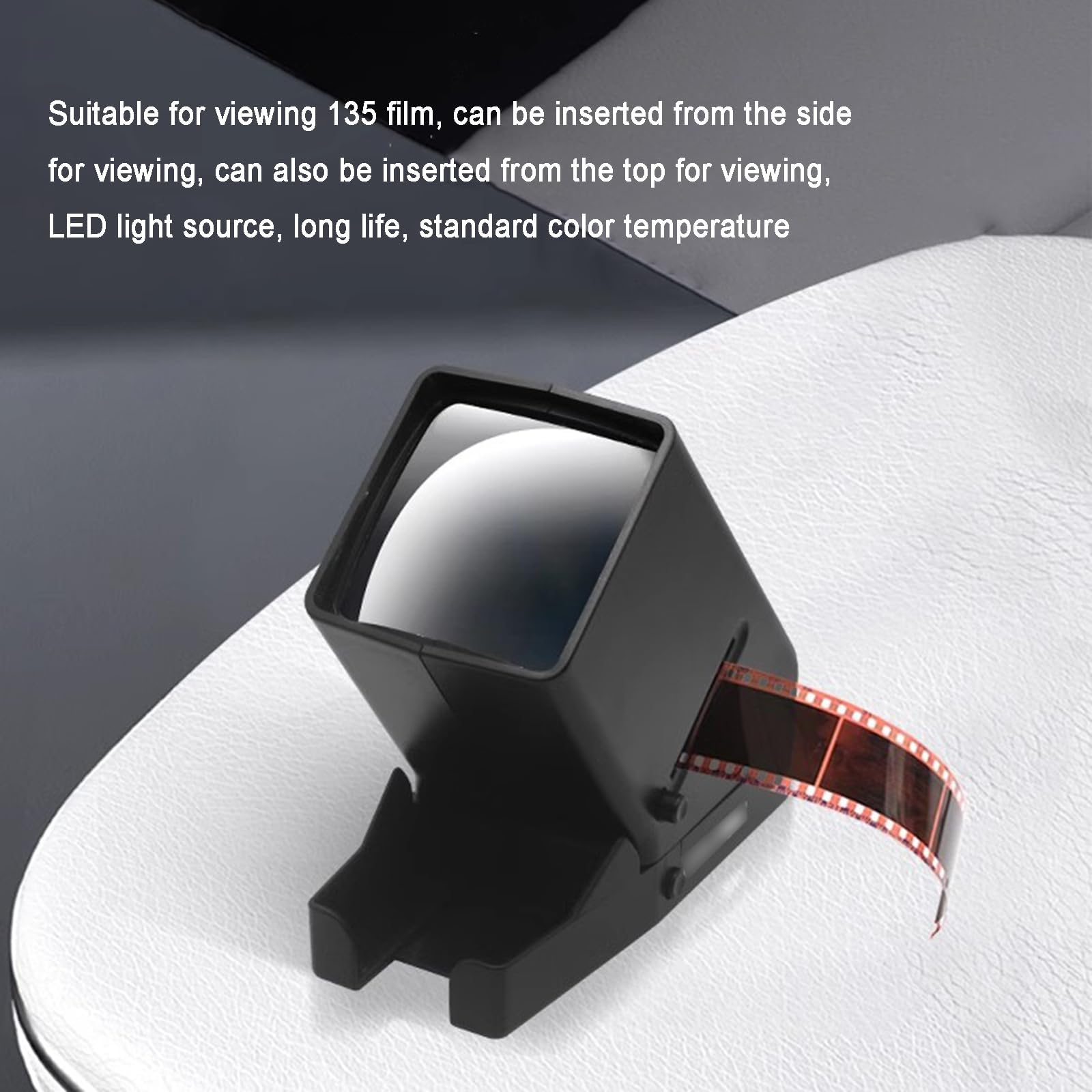 Visionneuse De Diapositives Et De Films 35 Mm, Projecteur De Diapositives À Éclairage LED Avec Grossissement 3X, Température De Couleur 6000K, Pour Anciennes Diapositives Et Négatifs De Films 35 Mm