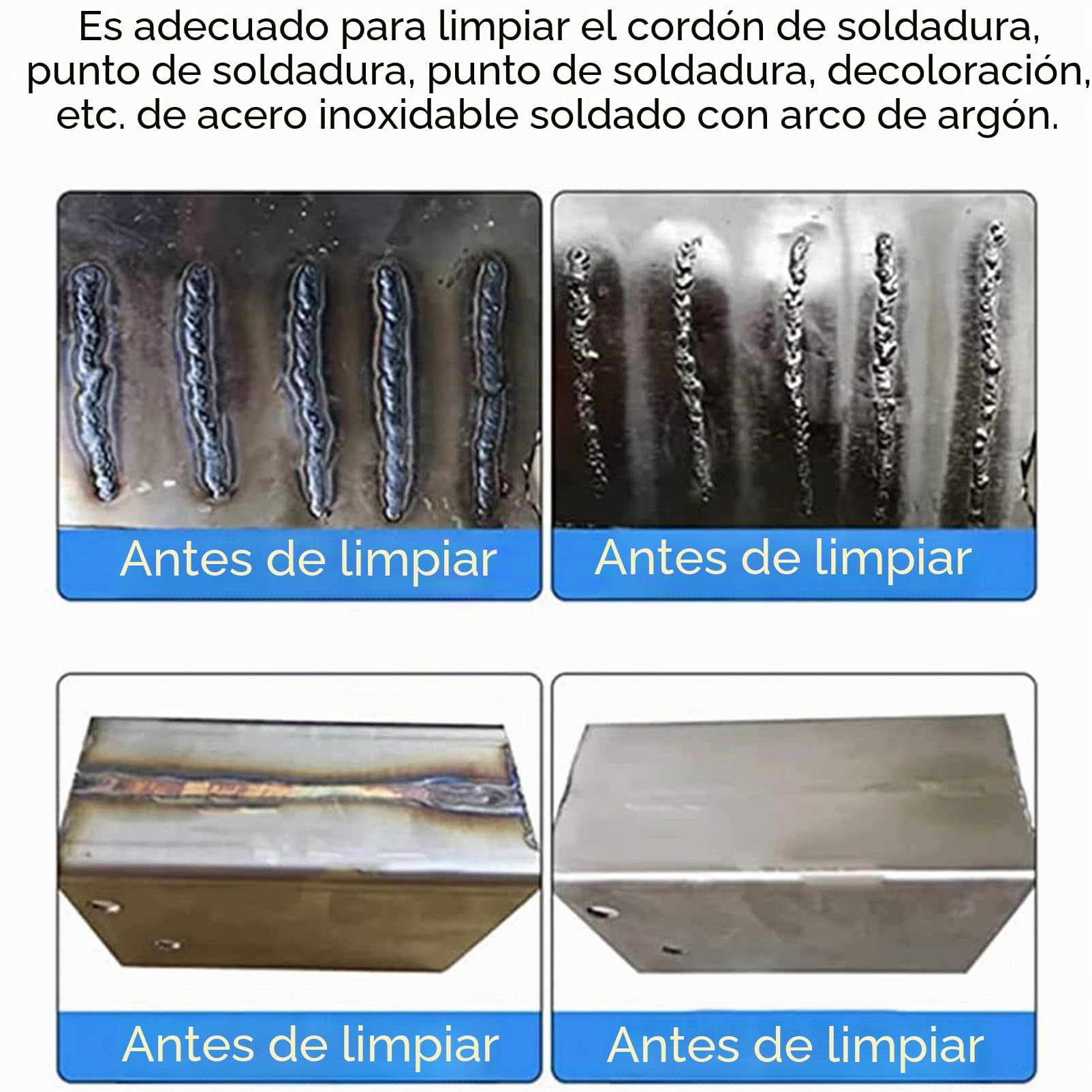 Procesador de cordones de soldadura Soldadura por arco de argón Soldador por puntos TIG MIG Máquina de limpieza de soldadura Máquina de pulido electrolítico, para TIG, 310x150x260 mm