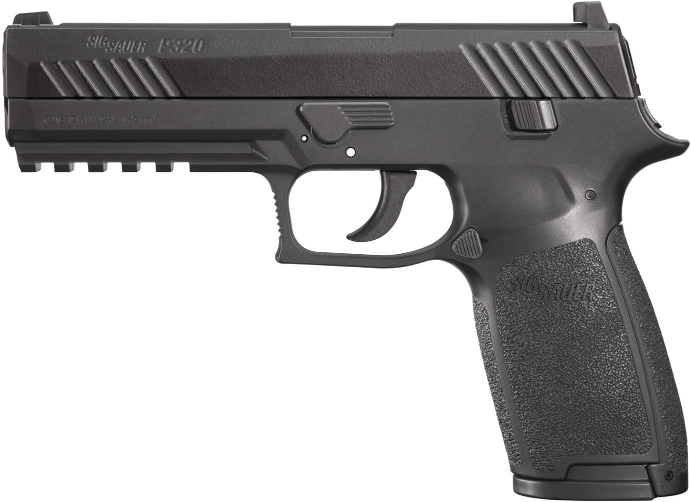 SIG Sauer P320 Airgun .177 Cal 30 Rd with CO2 12 Gram (15 Pack) and 500 Lead Pellets Bundle (Black) : Sports & Outdoors
