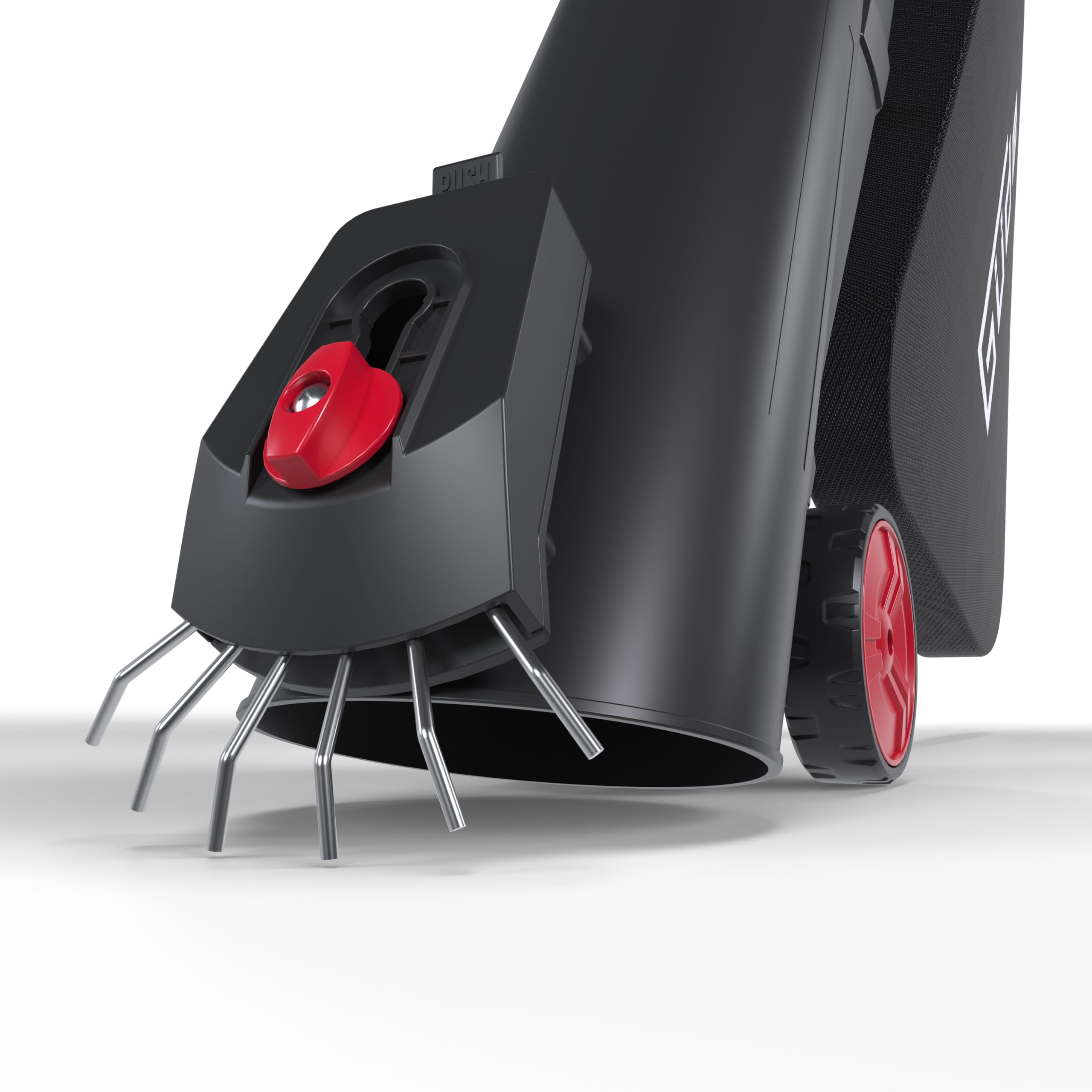 Güde Akku Laubsauger ALS 36-202-30-2 Stück 2 Ah Akkupack, Doppelladegerät | Saugen, Blasen, Häckseln, Vario-Speed mit Turbo, Blätterkralle, Reinigungsklappe, einstellbare Fahrrollen, 45 Liter Fangsack