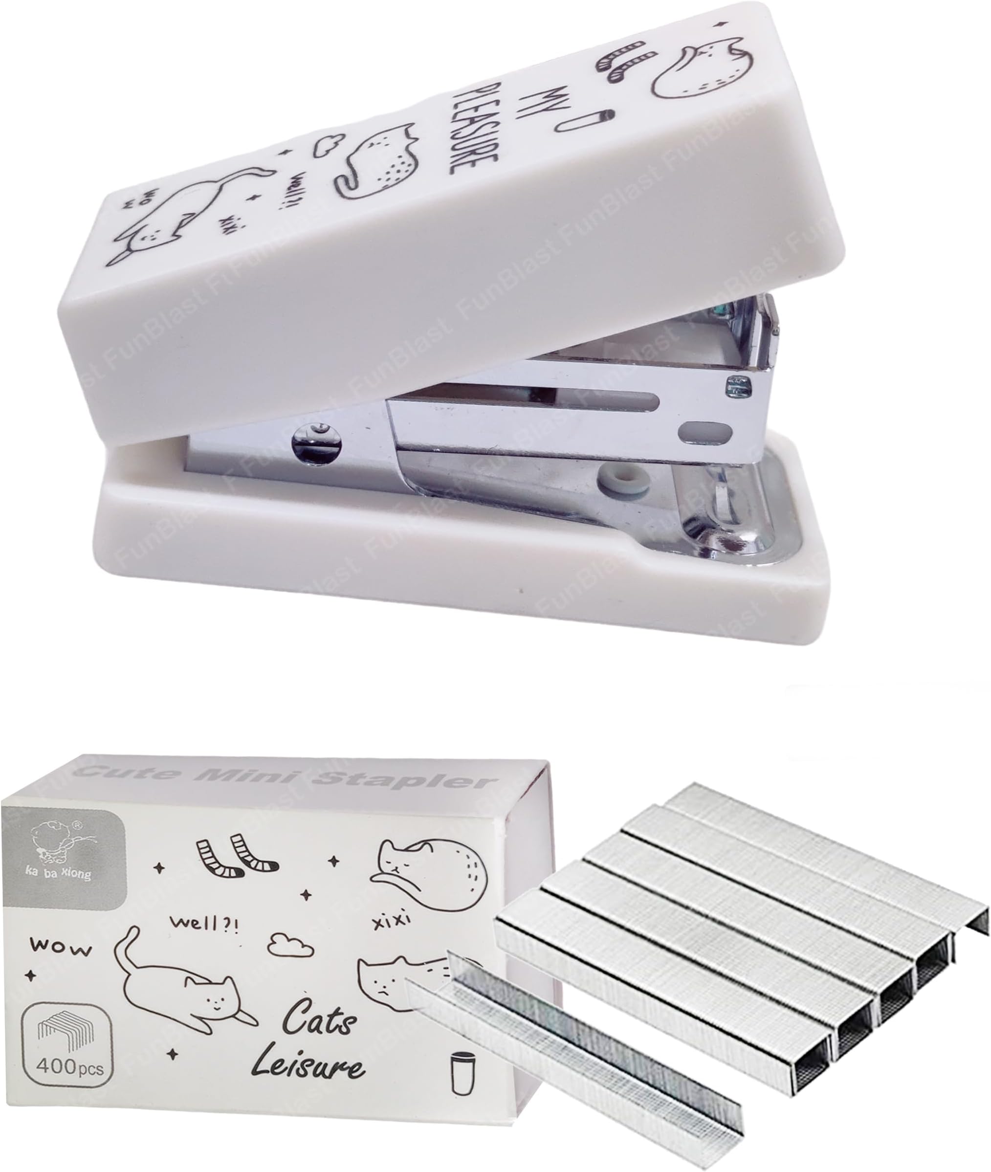 Jazz Group Dinosaur Mini Stapler Portable Cartoon Mini Stapler with Staple Pins Set Art & Craft