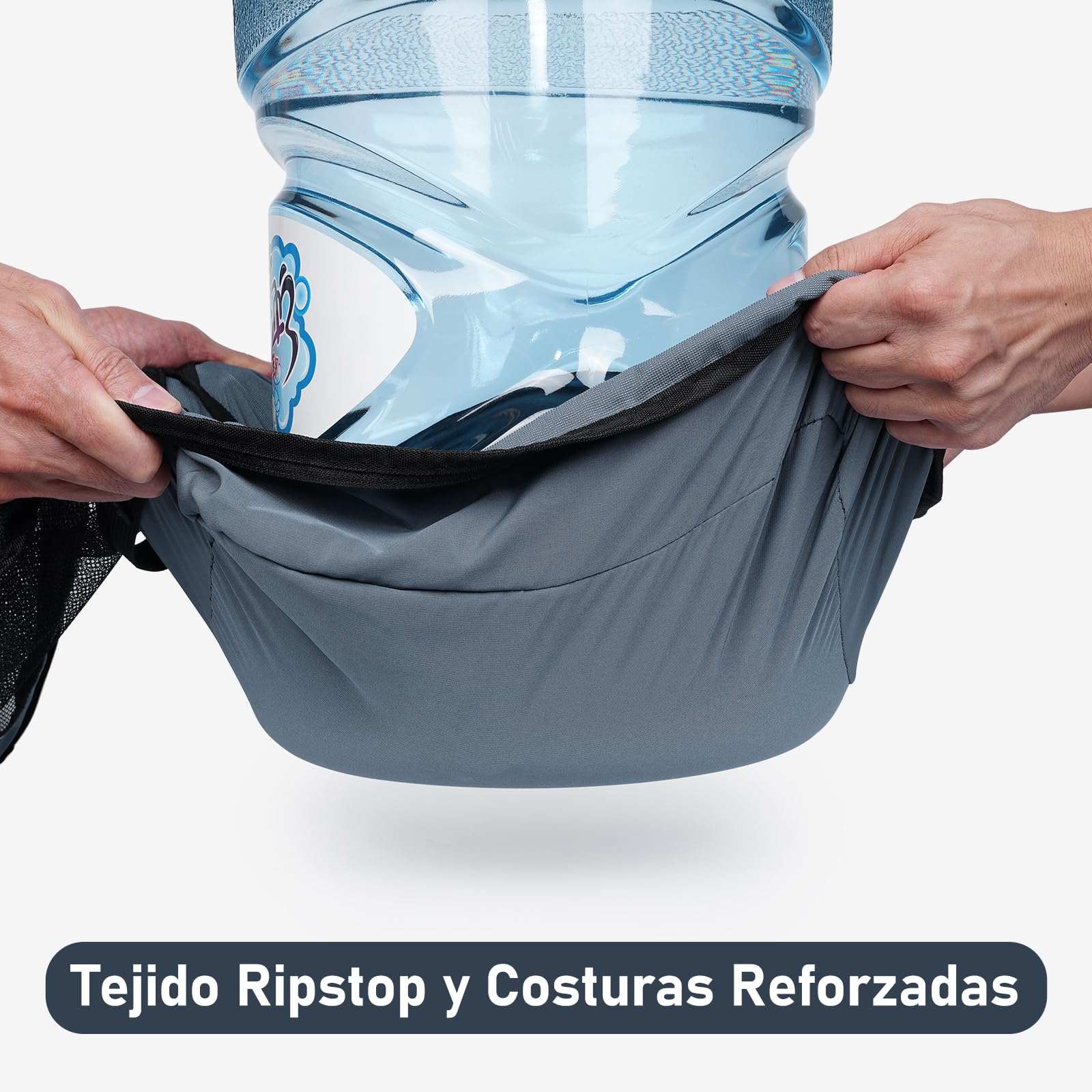 ECOHUB Organizador Maleta de 7 Piezas Packing Cubes de Resistente al Desgarro Organizador Mochila Ecológico Organizador de Viaje Organizador de Equipaje Cubos de Embalaje para Ropa, Zapatos (Gris)