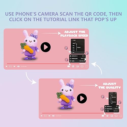 Miniatura 4 de Hicrochet Kit de ganchillo de animales que caminan para principiantes, kit de ganchillo para adultos y niños con piezas de robot de patas de