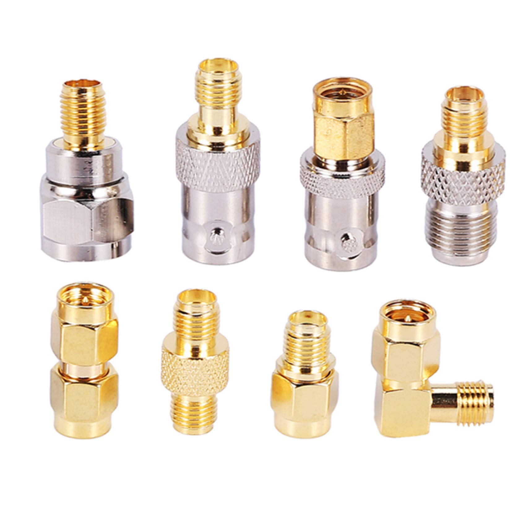 Pojedehy SMA to SMA BNC N F UHF Type Connectors Kits Adapter 20 Type,SMA Female to F Male,SMA Female to F Female - Image 2