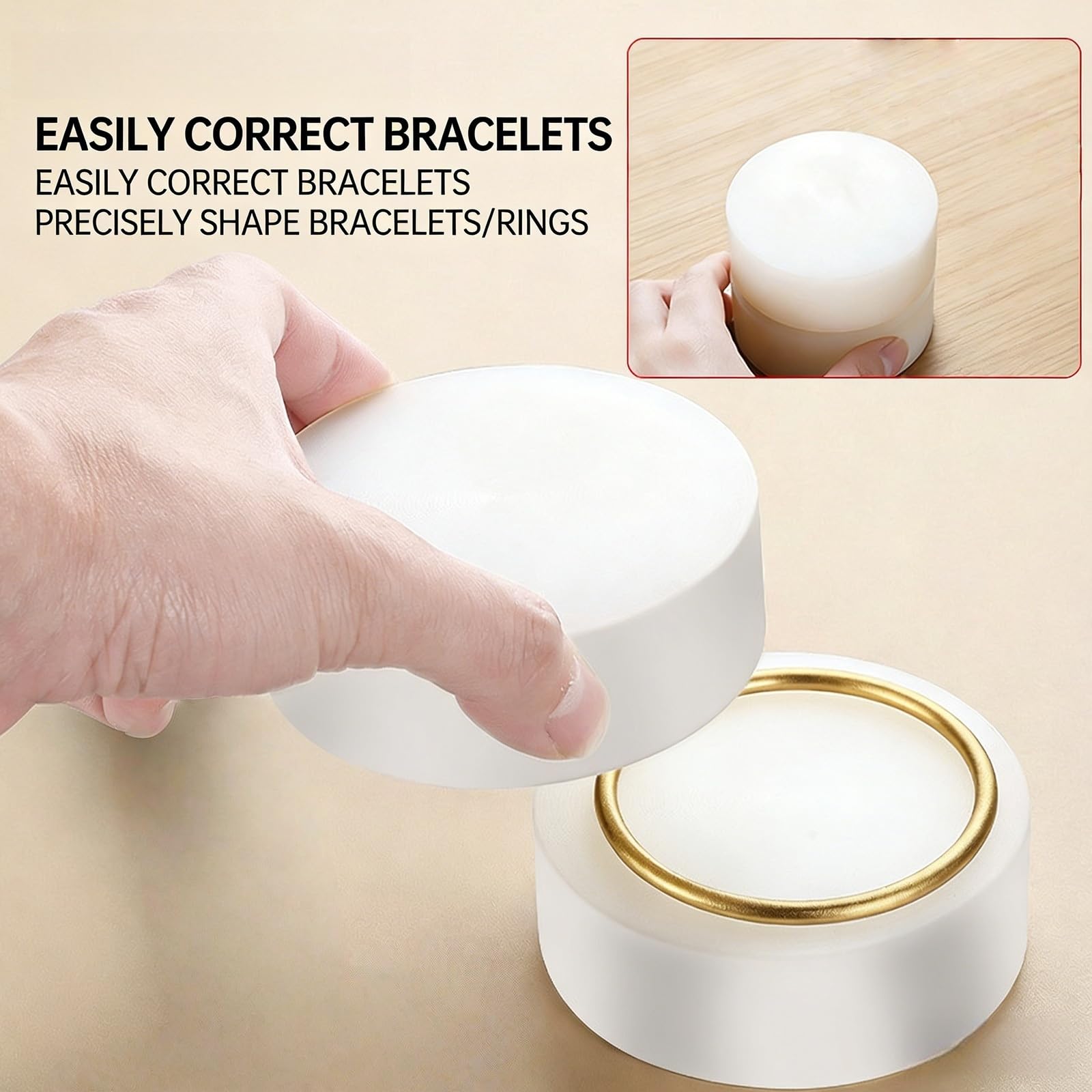 Outil professionnel d'aplatissement de bijoux essentiel, texture en nylon pour remodeler avec précision des accessoires métalliques