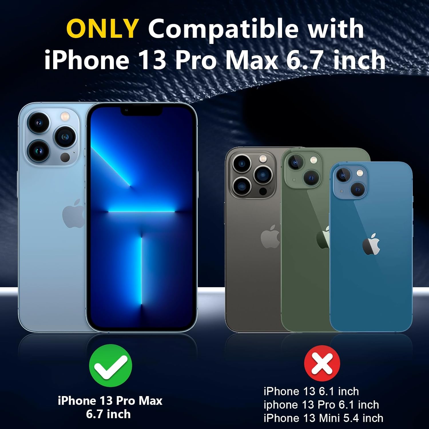 Justcool for iPhone 13 Pro Max Case Waterproof, Built-in Screen Protector [12FT Military Dropproof] [Dustproof] Heavy Duty Shockproof IP68 Underwater Case for iPhone 13 Pro Max 6.7 inch -Black